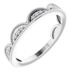 Accented Stackable Crown Ring
