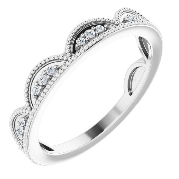 Accented Stackable Crown Ring