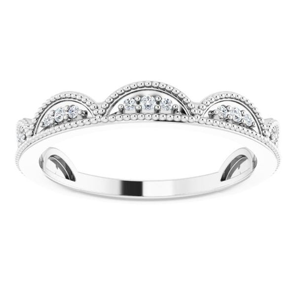 Accented Stackable Crown Ring - Image 3