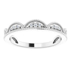 Accented Stackable Crown Ring - Image 3