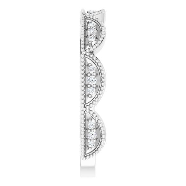 Accented Stackable Crown Ring - Image 4