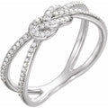 Accented Knot Ring