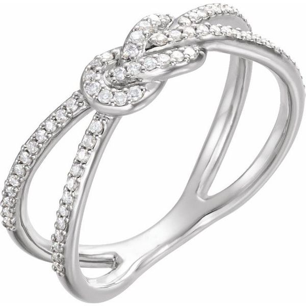 Accented Knot Ring