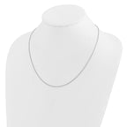 Leslie's 14K White Gold Adjustable 1.2mm D/C Wheat Chain - Image 3