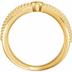 Bezel-Set Beaded Ring - Image 2