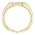 Pave'-Style Cluster Signet Ring - Image 2