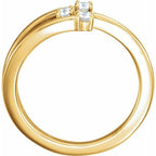 Three-Stone Bypass Ring - Image 2