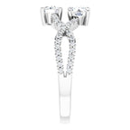 Two-Stone Criss-Cross Ring - Image 4