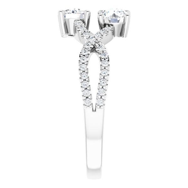Two-Stone Criss-Cross Ring - Image 4