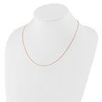 Leslie's 14K Rose Gold Adjustable .8mm Box Chain - Image 3