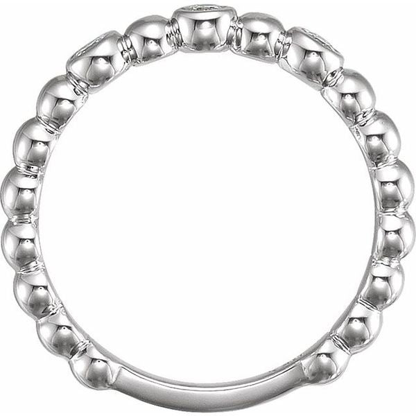 Bezel-Set Beaded Ring - Image 2