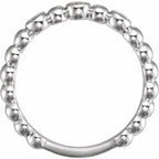 Bezel-Set Beaded Ring - Image 2
