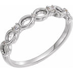 Accented Infinity-Inspired Ring