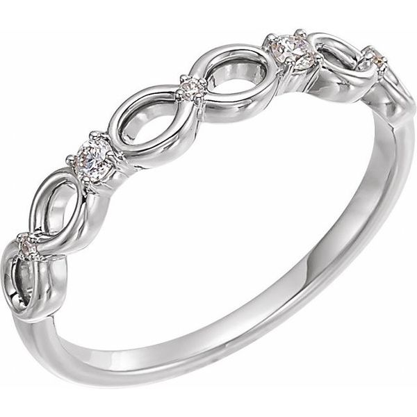Accented Infinity-Inspired Ring