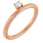 Asymmetric Stackable Ring