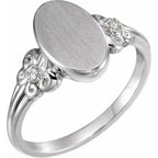 Oval Fleur-de-lis Signet Ring