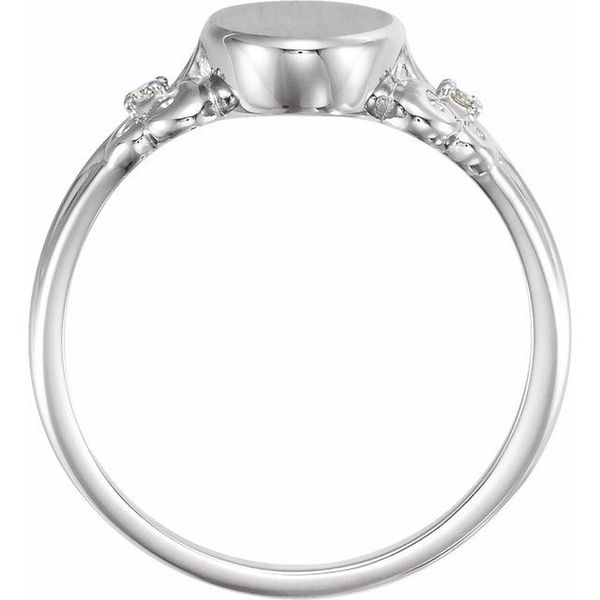 Oval Fleur-de-lis Signet Ring - Image 2
