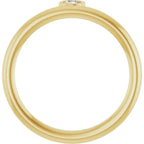 Bezel-Set Stackable Ring - Image 2