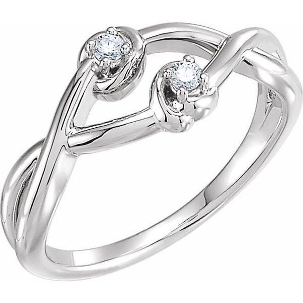 Accented Double Knot Ring