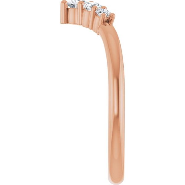 Accented Graduated V Ring - Image 4