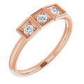 Three-Stone Stackable Ring