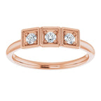 Three-Stone Stackable Ring - Image 3