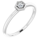 Hexagon Stackable Ring