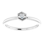 Hexagon Stackable Ring - Image 3