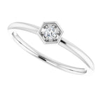 Hexagon Stackable Ring - Image 5