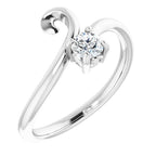 Solitaire Bypass Ring