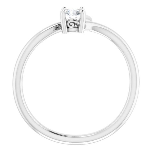 Solitaire Bypass Ring - Image 2