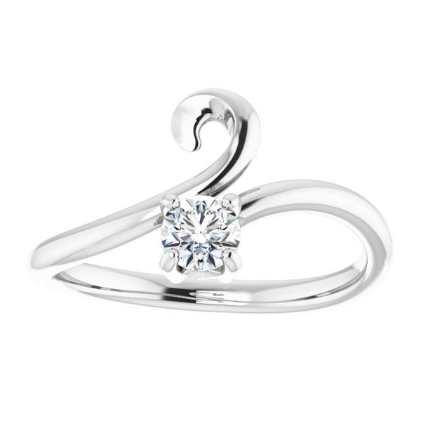 Solitaire Bypass Ring - Image 3