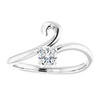 Solitaire Bypass Ring - Image 3