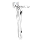 Solitaire Bypass Ring - Image 4