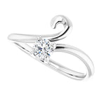 Solitaire Bypass Ring - Image 5