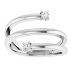 Two-Stone Bypass Ring - Image 3