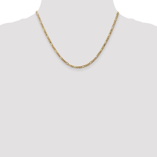 Leslie's 14K 3mm Flat Figaro Chain - Image 4
