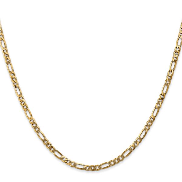 Leslie's 14K 3mm Flat Figaro Chain - Image 2