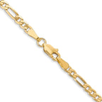 Leslie's 14K 3mm Flat Figaro Chain - Image 3