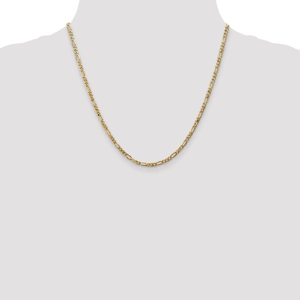 Leslie's 14K 3mm Flat Figaro Chain - Image 4