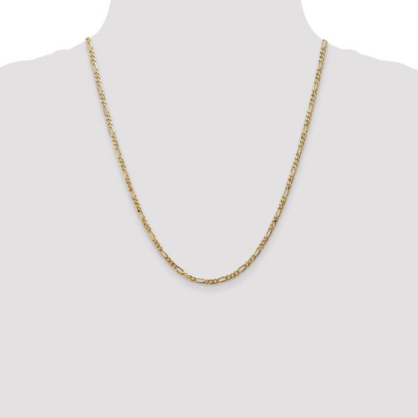 Leslie's 14K 3mm Flat Figaro Chain - Image 4