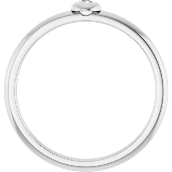 Stackable Bezel-Set Ring - Image 2