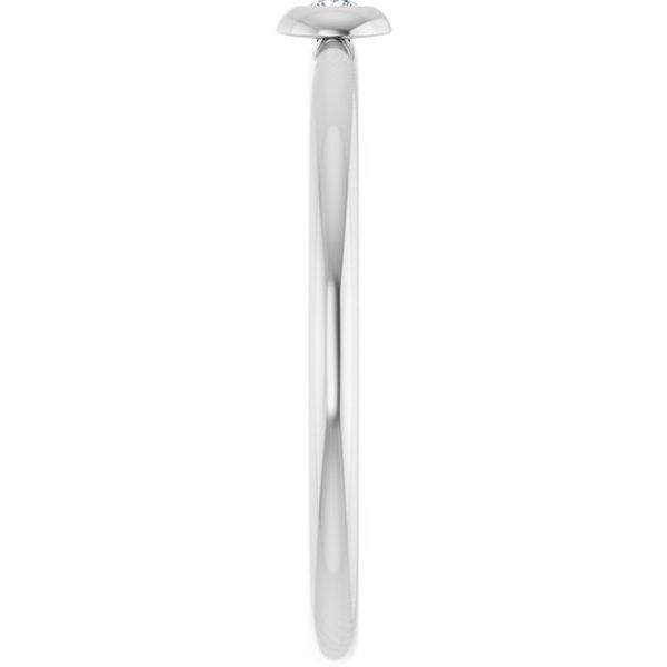 Stackable Bezel-Set Ring - Image 4