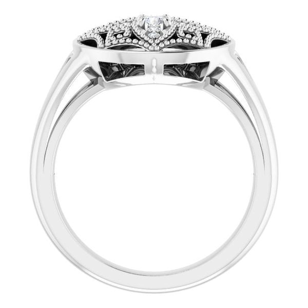 Accented Vintage-Inspired Ring - Image 2
