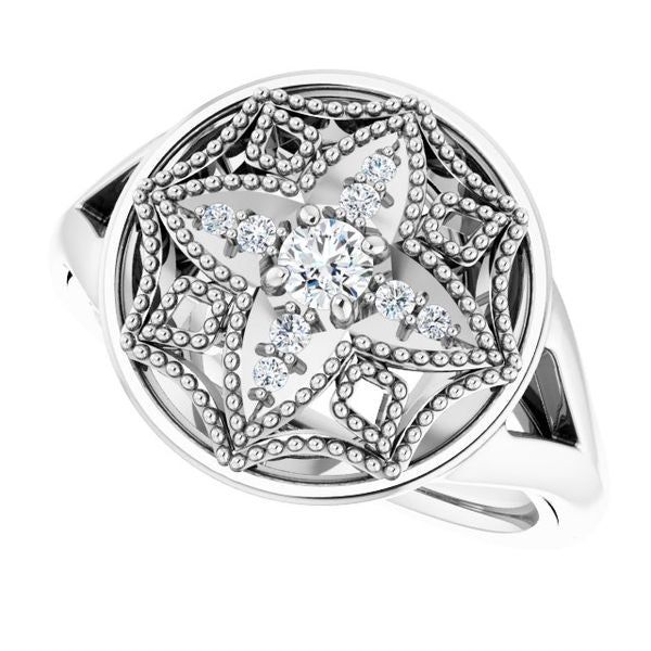 Accented Vintage-Inspired Ring - Image 5