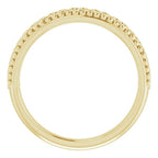 Stackable Beaded Heart Ring - Image 2