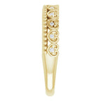Stackable Beaded Heart Ring - Image 4