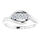 Three-Stone Bypass Ring - Image 3