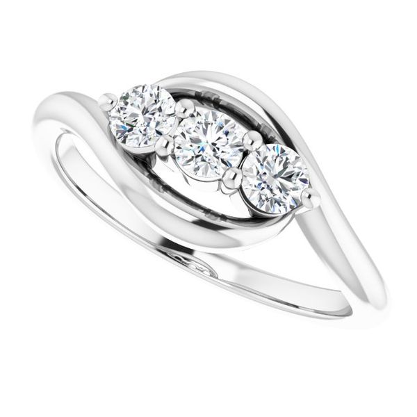 Three-Stone Bypass Ring - Image 5