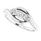 Three-Stone Bypass Ring - Image 5